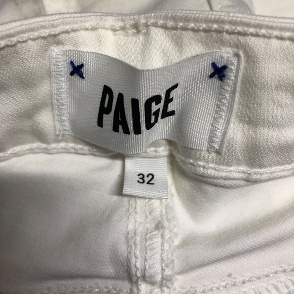 Paige Womens Kylie Crop Jeans Optic White Size 32 - Picture 7 of 7